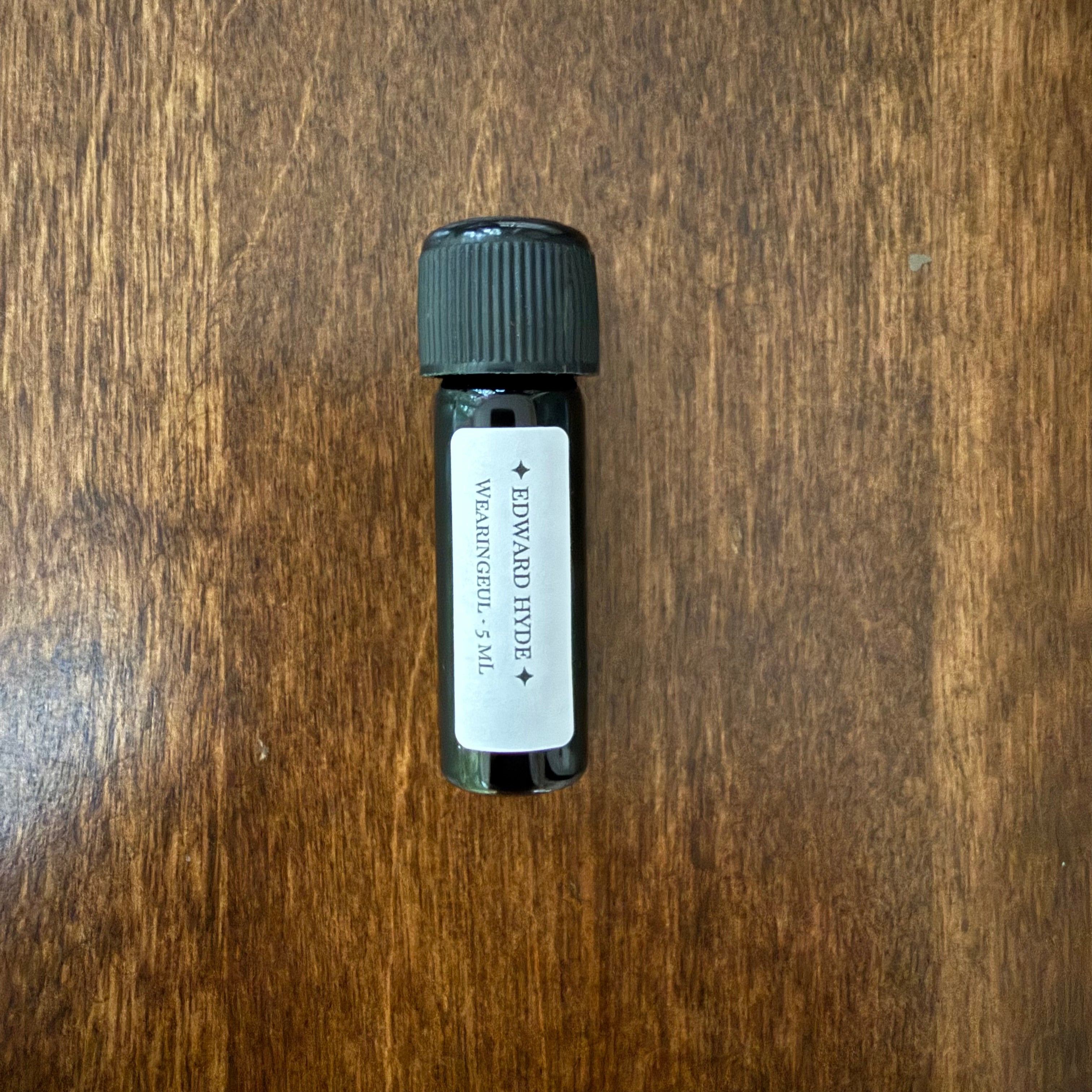 Wearingeul Edward Hyde fountain pen ink in a 5 mL glass Archive Bottle