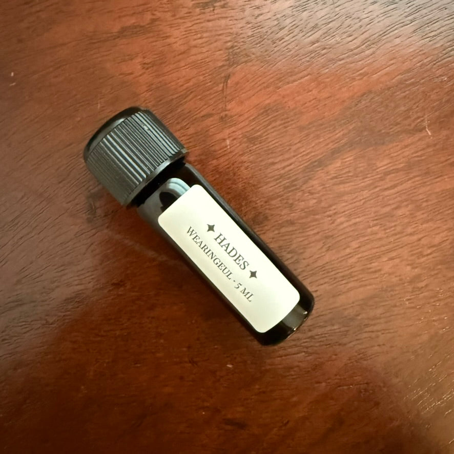 Wearingeul Hades fountain pen ink in a 5 mL glass Archive Bottle