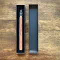 Wearingeul Modular Glass Dip Pen with rosewood handle in presentation box