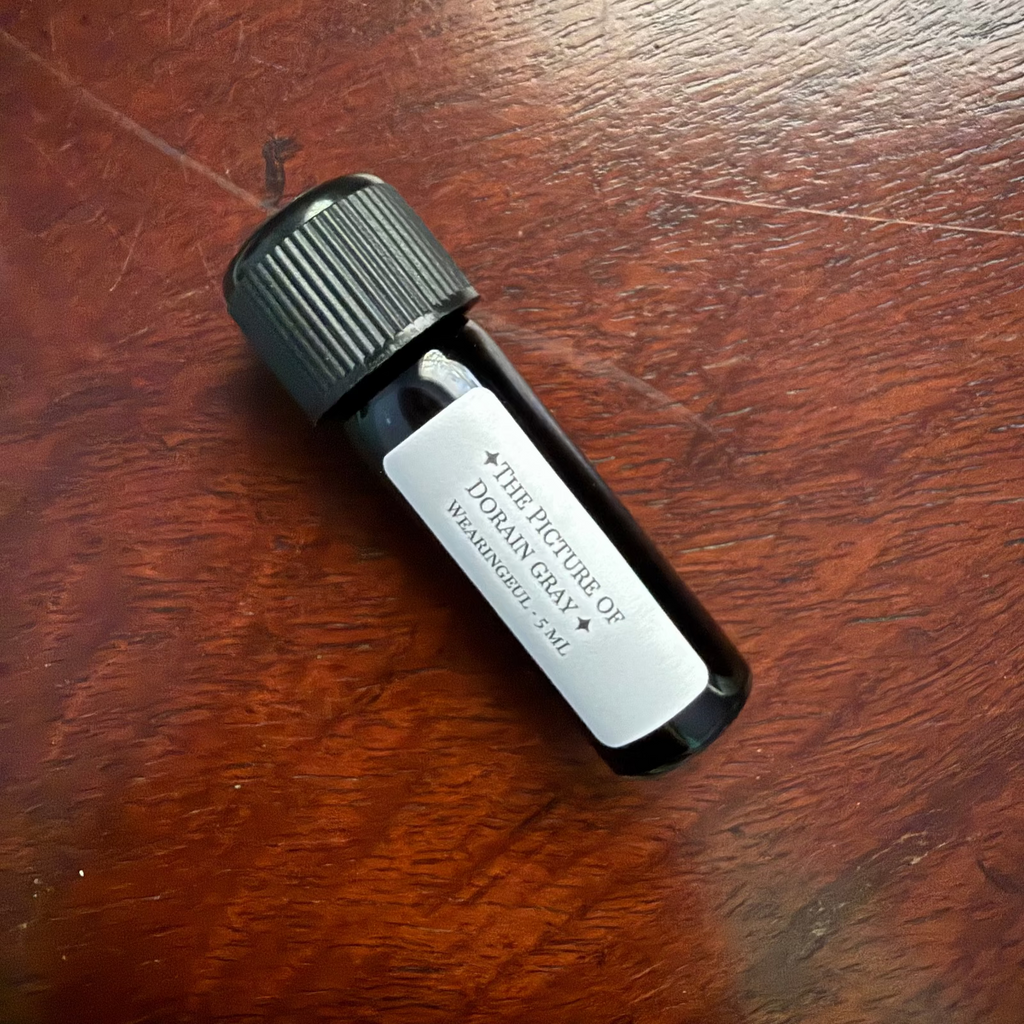 Wearingeul The Picture of Dorian Gray ink hand-filled in a reusable 5 mL glass bottle