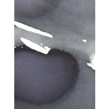 Official Wearingeul The Picture of Dorian Gray fountain pen ink swatch showing gray ink with violet shading