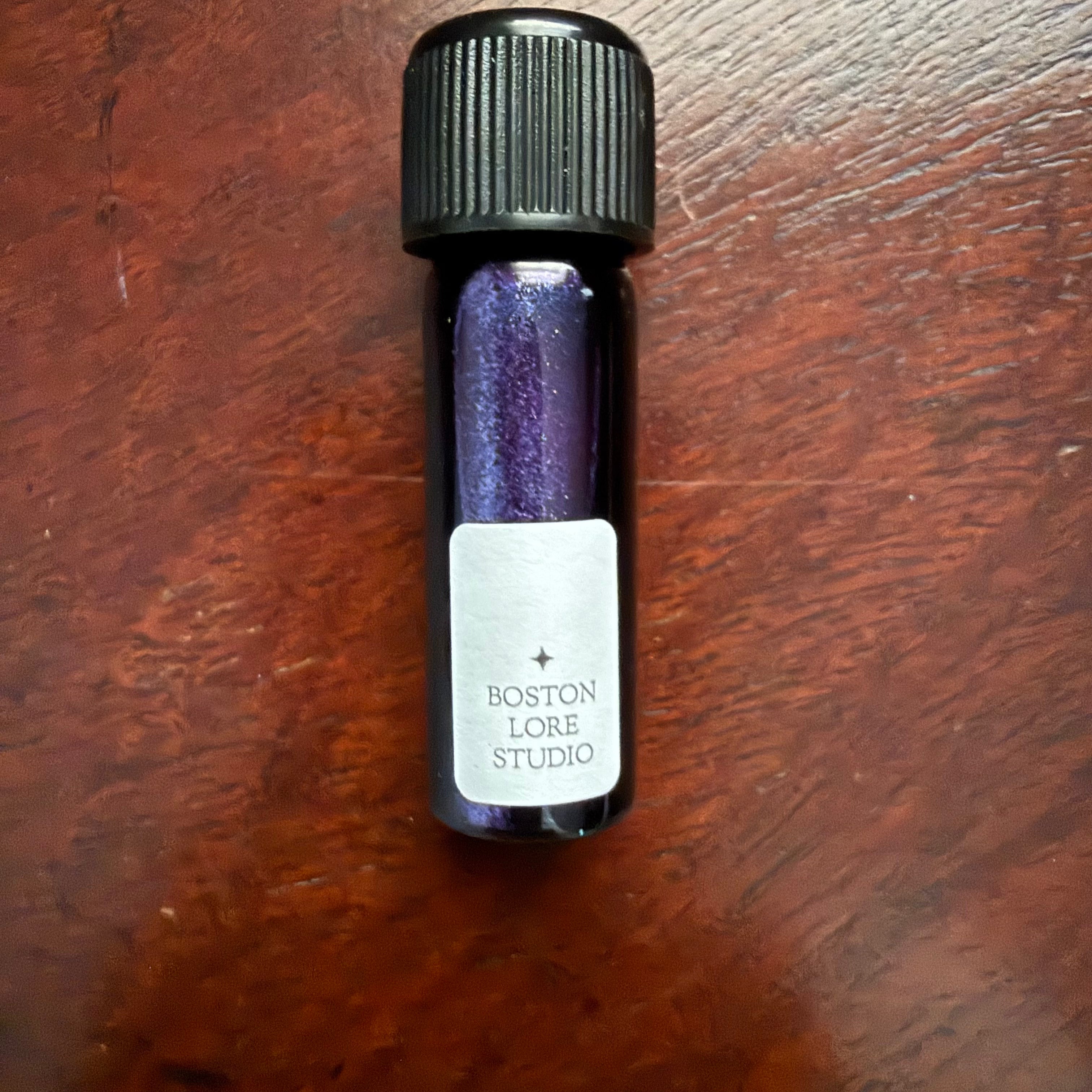 Wearingeul The Raven deep violet shimmer fountain pen ink in 5 mL Archive Bottle