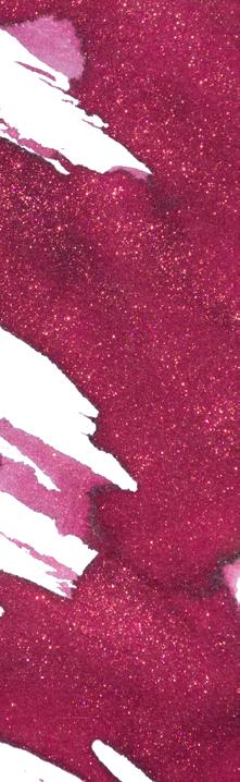 Official Wearingeul swatch of The Young King fountain pen ink with rose-gold shimmer