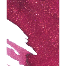 Official Wearingeul The Young King fountain pen ink swatch showing pink-red ink with shimmer
