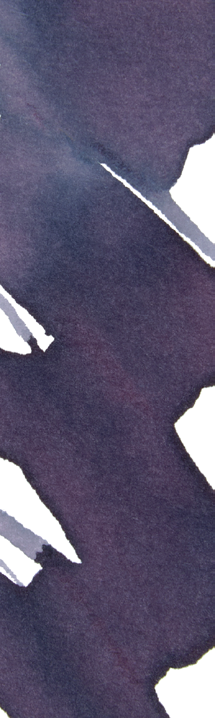 Official Wearingeul Thérèse Raquin fountain pen ink swatch showing blue-violet shifting toward gray-violet