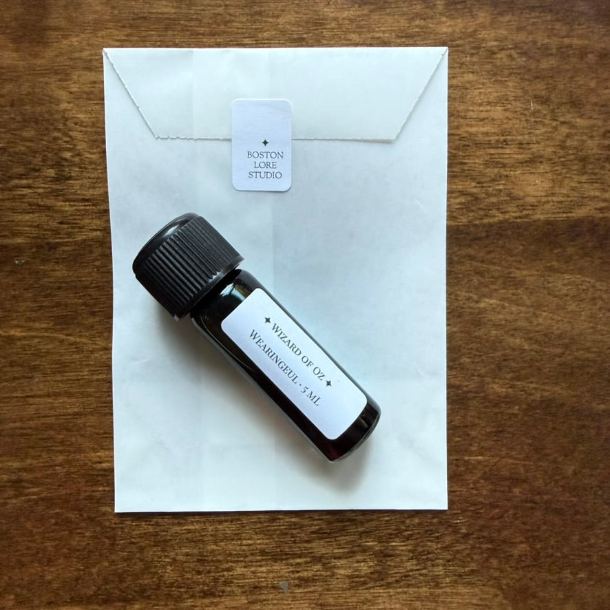Wearingeul The Wonderful Wizard of Oz 5 mL Archive Bottle with Boston Lore Studio glassine packaging